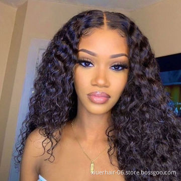 High Quality Long 13x6 Frontal Indian Half Bone Straight Full Lace HD Color Water Wave Short Curly Human Hair Wigs Wholesale